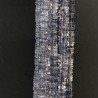 Iolite Naturale Perline Forma Quadrato Heshi Liscio Foro Centrale a Gradazione 04mm-08mm