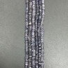 Iolite Naturale Perline Forma Quadrato Heshi Liscio Foro Centrale a Gradazione 04mm-08mm