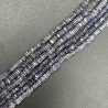 Iolite Naturale Perline Forma Quadrato Heshi Liscio Foro Centrale a Gradazione 04mm-08mm