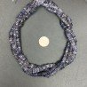 Iolite Naturale Perline Forma Quadrato Heshi Liscio Foro Centrale a Gradazione 04mm-08mm