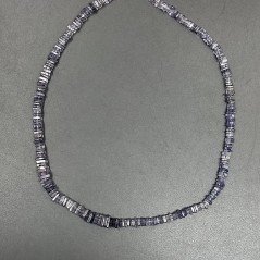 Iolite Naturale Perline Forma Quadrato Heshi Liscio Foro Centrale a Gradazione 04mm-08mm Iolite Naturale Perline Forma Quadrato Heshi Liscio Foro Centrale a Gradazione 04mm-08mm