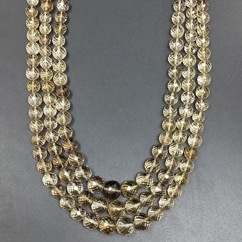 Quarzo Birra (AA) Tondo Prima Scelta 06mm-12mm Sfaccettato A Mano