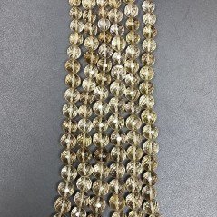 Quarzo Birra (AA) Tondo Prima Scelta  06mm-12mm Sfaccettato A Mano