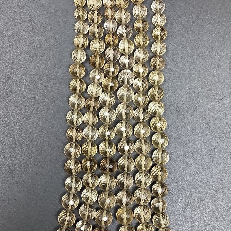 Quarzo Birra (AA) Tondo Prima Scelta 06mm-12mm Sfaccettato A Mano