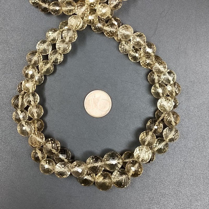 Quarzo Birra (AA) Tondo Prima Scelta 06mm-12mm Sfaccettato A Mano