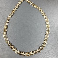 Quarzo Birra (AA) Tondo Prima Scelta  06mm-12mm Sfaccettato A Mano