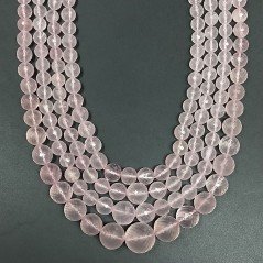 Quarzo Rosa (AAA) Tondo Prima Scelta 08mm-18mm Sfaccettato A Mano Quarzo Rosa (AAA) Tondo Prima Scelta 08mm-18mm Sfaccettato A Mano