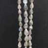 Labradorite Naturale in Perline Forma Goccia Tondo Sfaccettato a Mano Foro Passante 05-06X07-10mm