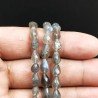 Labradorite Naturale in Perline Forma Goccia Tondo Sfaccettato a Mano Foro Passante 05-06X07-10mm
