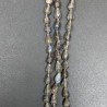 Labradorite Naturale in Perline Forma Goccia Tondo Sfaccettato a Mano Foro Passante 05-06X07-10mm