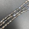 Labradorite Naturale in Perline Forma Goccia Tondo Sfaccettato a Mano Foro Passante 05-06X07-10mm