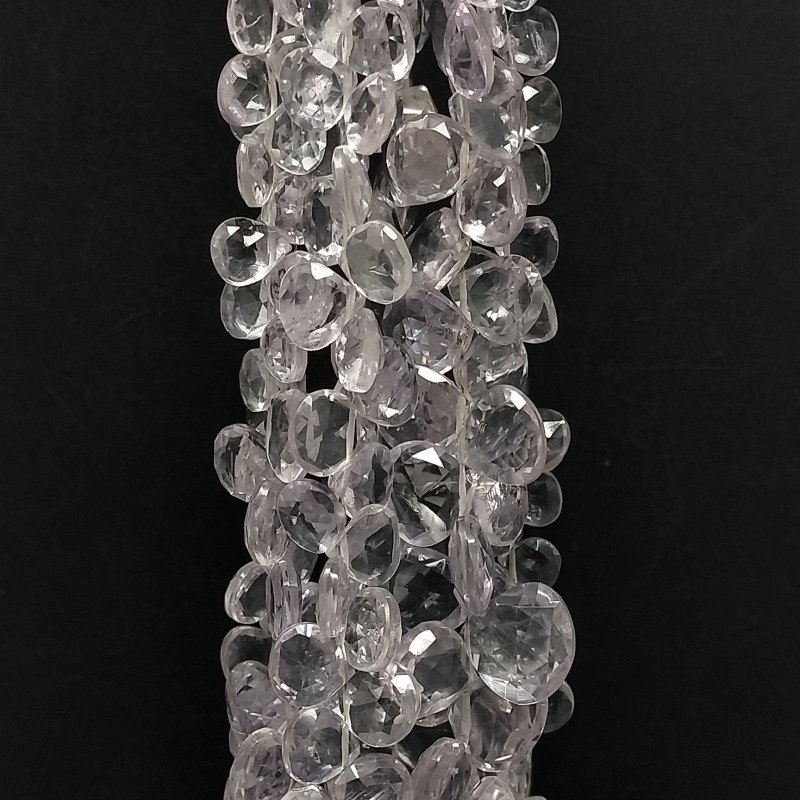 Ametista Rosa Di Francia Naturale Perline Forma Cuore Piatto Sfaccettato a Mano Foro Laterale 07-10mm Ametista Rosa Di Francia Naturale Perline Forma Cuore Piatto Sfaccettato a Mano Foro Laterale 07-10mm