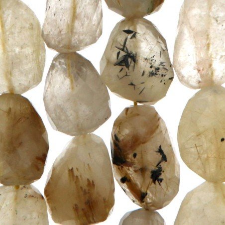 Quarzo Rutilato Oro Naturale Sassi Sfaccettati A Mano