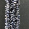Iolite Naturale in Perline Forma Goccia Tondo Sfaccettato a Mano Foro Laterale