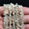 Prenite Naturale in Perline Forma Goccia Tondo Sfaccettato a Mano Foro Laterale Mini