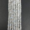 Labradorite Bianca Naturale in Perline Forma Rondelle Sfaccettato a Mano Foro Passante