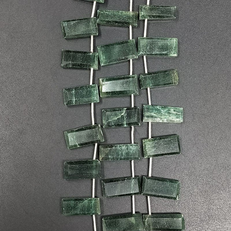 Avventurina Verde Naturale Perline Forma Frange Rettangolare Piatto Sfaccettato a Mano Piatto Foro Laterale Avventurina Verde Naturale Perline Forma Frange Rettangolare Piatto Sfaccettato a Mano Piatto Foro Laterale