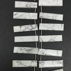 Aulite Naturale Perline Forma Frange Rettangolare Piatto Sfaccettato a Mano Piatto Foro Laterale