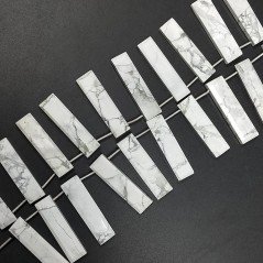 Aulite Naturale Perline Forma Frange Rettangolare Piatto Sfaccettato a Mano Piatto Foro Laterale
