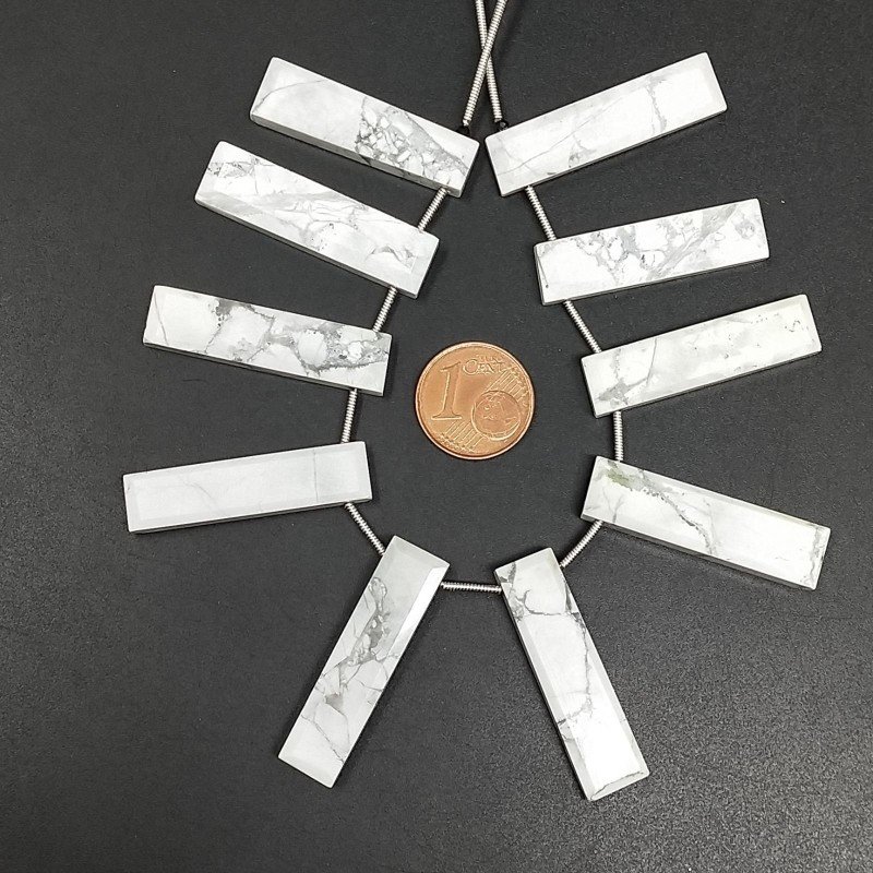 Aulite Naturale Perline Forma Frange Rettangolare Piatto Sfaccettato a Mano Piatto Foro Laterale