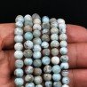 Larimar Naturale Grezzo Tondo Liscio A Mano 05mm-08mm