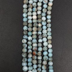 Larimar Naturale Grezzo Tondo Liscio A Mano 05mm-08mm