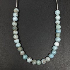 Larimar Naturale Grezzo Tondo Liscio A Mano 05mm-08mm