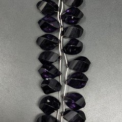 Ametista Idrotermale in Perline Forma Goccia Twist Sfaccettato a Mano Foro Laterale 10X20mm Ametista Idrotermale in Perline Forma Goccia Twist Sfaccettato a Mano Foro Laterale 10X20mm