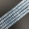 Opale Blu Grigio Naturale in Perline Forma Rondelle Liscio a Mano Foro Passante 06-10mm