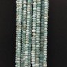 Larimar Grezzo Naturale in Perline Forma Rondelle Liscio a Mano Foro Passante 04-06mm