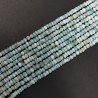 Larimar Grezzo Naturale in Perline Forma Rondelle Liscio a Mano Foro Passante 04-06mm