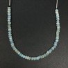 Larimar Grezzo Naturale in Perline Forma Rondelle Liscio a Mano Foro Passante 04-06mm