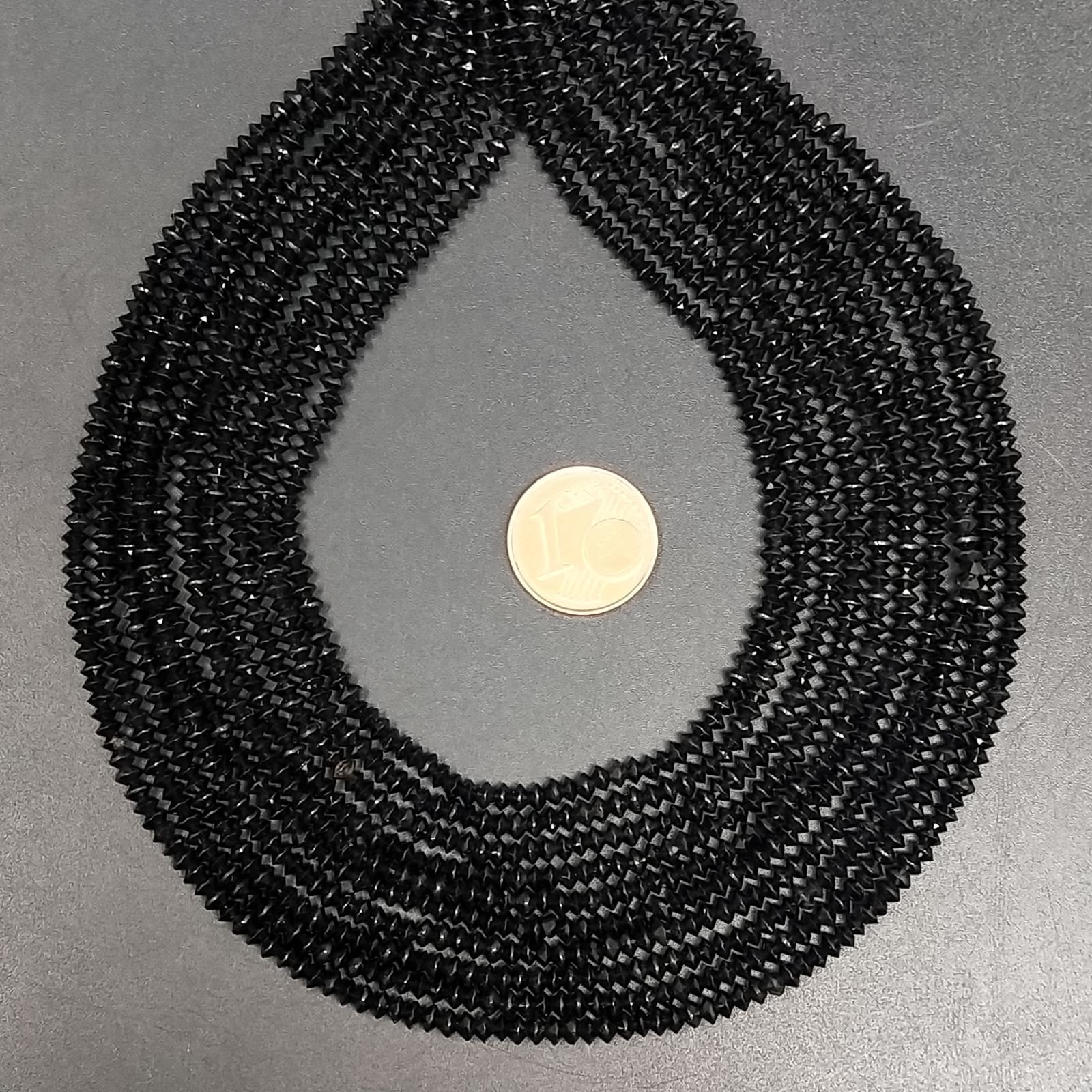 Spinello Nero Prima Scelta Sfaccettato Dischi Diamond Cut 3,5mm