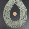 Prehnite Naturale Forma Dischio Taglia Diamante, Micro Sfaccettato Machine Cut 03mm