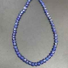 Lapis Lazuli (AA) Rondelle Cilindro Taglio Laser A Mano Grade 06mm-14mm