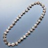 Collana granite quadrato liscio foro diagonale 19x18 annodato