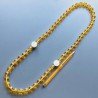 Collana cristallo ambra sferico sfac 12 mm con pietre dure miste annodato