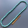 Collana pasta di turchese romboidale 14x15 mm sfac