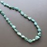 Collana girocollo pasta di turchese sassi irregolari infilato