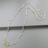 Collana A Nodo Orafo Rosato Con Labradorite Bianca,Quarzo Limone E Quarzo Limone Idrotermale