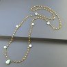 Collana A Nodo Orafo Rosato Con Agata Gialla E Crisoprasio