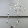 Collana A Nodo Orafo Rosato Con Quarzo Fume