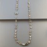 Collana A Nodo Orafo Rosato Con Labradorite E Labradorite