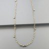 Collana A Nodo Orafo Rosato Con Peridoto E Pirite Naturale