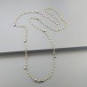 Collana A Nodo Orafo Rosato Con Peridoto E Pirite Naturale