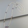 Collana A Nodo Orafo Dorato Con Cristallo E Granato