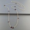 Collana A Nodo Orafo Dorato Con Cristallo E Granato