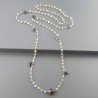 Collana A Nodo Orafo Dorato Con Pietra Di Luna (Adularia) E Quarzo Fume