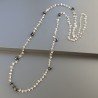 Collana A Nodo Orafo Dorato Con Cristallo Di Rocca,Spinello Nero Quarzo è Onice