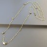 Collana A Nodo Orafo Dorato Con Peridoto E Pirite Naturale